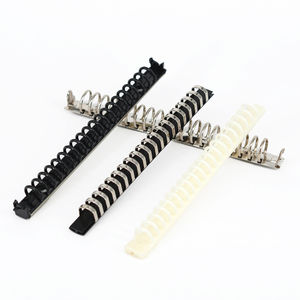 Klipler 20 delik Metal plastik Spiral Binder klip gevşek yaprak paslanmaz çelik klasör dosya klasörü günlüğü klipleri bağlama halkası - Product Image 1
