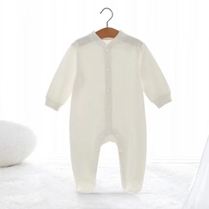 Body de Punto 100% Algodón para Recién Nacidos, Unisex, Diseño Sólido, Mangas Largas, Cierre de Broches, <span class=keywords><strong>Verano</strong></span>/Primavera, ODM - Product Image 2