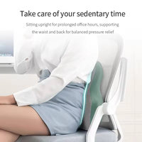 Coussin de soutien lombaire ergonomique réglable en mousse à mémoire de forme pour chaise de bureau et siège de voiture, respirant