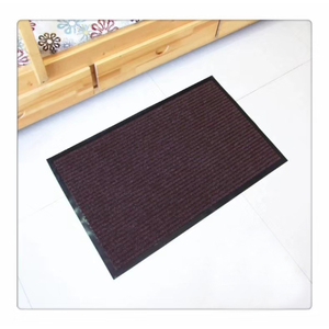 Tapis de porte anti-dérapant rayé intérieur/extérieur Dirt Trapper Tapis d'entrée anti-poussière Paillasson de porte d'entrée avec fonction de grattage - Product Image 4