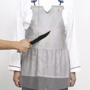 Protège-bras en maille de boucher en acier inoxydable 316L résistant aux coupures, réglables pour la transformation de la viande et la sécurité alimentaire - Product Image 1