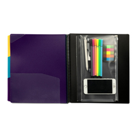 PP plastique 1-6 onglet découpé Index diviser 24 poche spirale Document dossier présentation livre organisateur pour les projets de classement produit