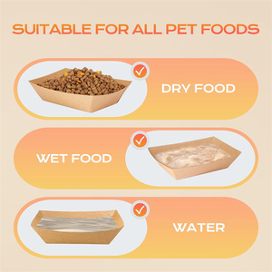 Dùng một lần mèo thực phẩm bát giấy thức ăn vật nuôi bát cho du lịch nhỏ giấy bát cho thực phẩm khô bát cho đi lạc mèo chó ăn trạm - Product Image 6