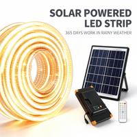 Bande lumineuse LED COB flexible 220V, auto-adhésive en silicone souple Ra80-90, éclairage d'ambiance chaud/blanc pour plafonds et salons