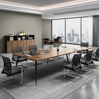 Table de réunion Mobilier commercial Table de bureau moderne Table de conférence exécutive et chaises Ensemble pour salle de conférence Mobilier de bureau