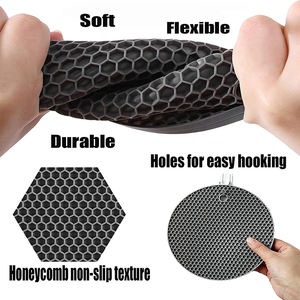 Hot Sale Round Honeycomb <b>Silicon</b> <b>Mats</b> <b>Heat</b> <b>Resistant</b> Table <b>Mats</b> for Kitchen Table Durable Non-Slip Easy to Clean - Product Image 4