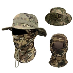 Sombrero Boonie de Camuflaje Personalizado con Máscara Facial Desmontable, Unisex, de Ala Ancha, Protección Solar, para Pesca y Actividades al Aire Libre - Product Image 2