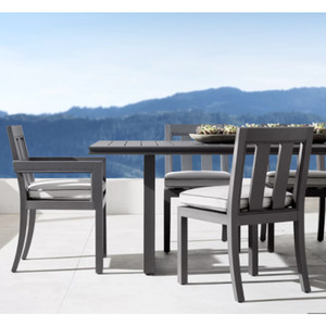 Ensemble de chaises de salle à manger en aluminium thermolaqué, résistantes à l'eau, pour l'extérieur, le jardin, les restaurants et les hôtels - Product Image 2