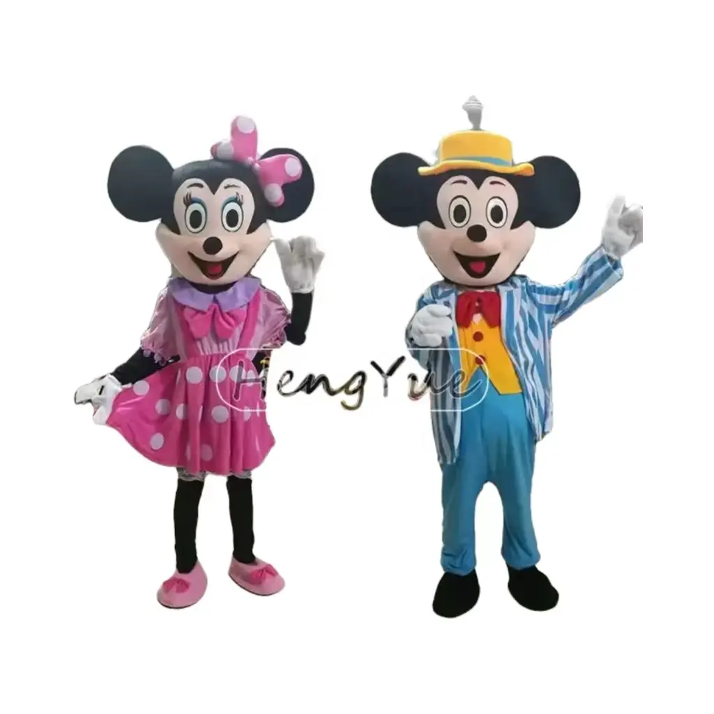 Natale topolino e Minnie mascotte Costume partito abiti Mouse Cartoon mascotte vendita calda vestito divertente festa di Halloween per adulti