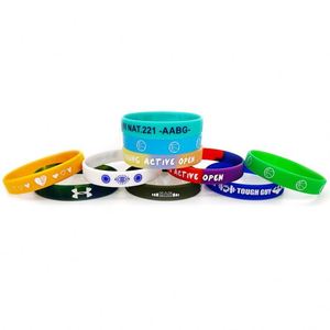 Bracelets en silicone personnalisés de haute qualité, créez vos propres bracelets en caoutchouc avec messages et logos - Product Image 2