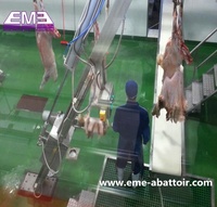 Extracteur Halal Chèvre Abattoir Équipement Mouton Épluchage Machine/Agneau Pneumatique De-Hider Mouton Enlèvement De La Peau Machines