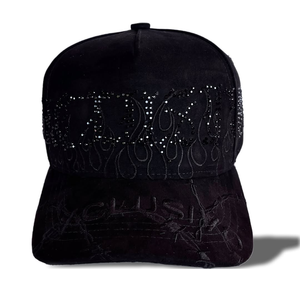 Chất Lượng Cao Người Đàn Ông Của 5 Bảng Điều Chỉnh Một Khung Mũ Bóng Chày Gorras Cong Thêu Thể Thao <span class=keywords><strong>Hat</strong></span> Với Da Lộn Màu Đen Brim <span class=keywords><strong>Visor</strong></span> - Product Image 2