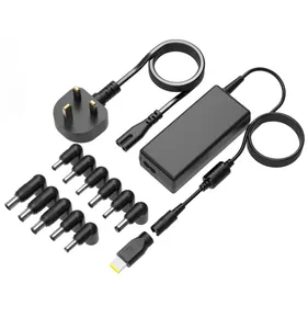 Adaptador de alimentação universal ce fcc resistente, adaptador portátil ajustável de 90w 15v a 20v para boneca tosiba aus aer