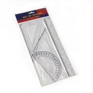 Juego de Reglas Rectas de 30 cm, 4 Piezas, Material de Oficina, Útiles Escolares, Reglas de Plástico para Medir - Product Image 2