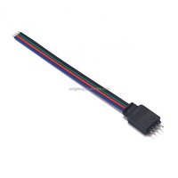 Connecteurs 4 broches de 10 mm, forme de connecteur rapide à 4 conducteurs, bornes de raccordement pour bandes LED RGB 5050