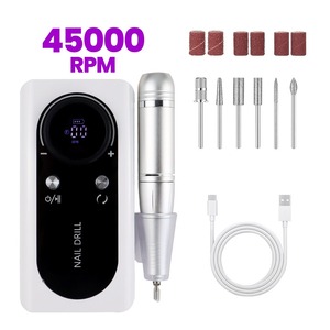 เครื่องเจียรเล็บไฟฟ้าแบบพกพา 45000 รอบต่อนาที ชาร์จไฟได้ สำหรับเจียรเล็บเจล ขัดเงาเล็บ ใช้ได้ทั้งที่บ้านและร้านทำเล็บ - Product Image 3