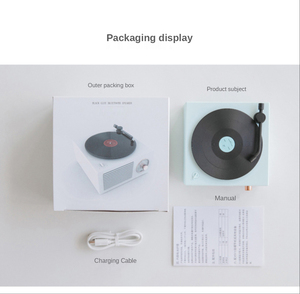 2021 Drahtloser Lautsprecher Bluetooth Phonograph Plattenspieler Stereo-Sound Multifunktions-tragbarer Retro-Lautsprecher - Product Image 6