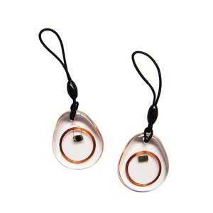 Nhà Máy Giá thấp liên hệ với thẻ chip in PVC ABS NFC Keychain trong suốt RFID <span class=keywords><strong>keyfob</strong></span> cho kinh doanh thẻ - Product Image 5