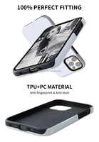 Coque de téléphone rigide 3D par sublimation avec porte-cartes, personnalisable, en PC et TPU, pour modèles 16/17, motifs sur mesure, protection d'appareil photo – Vente en gros