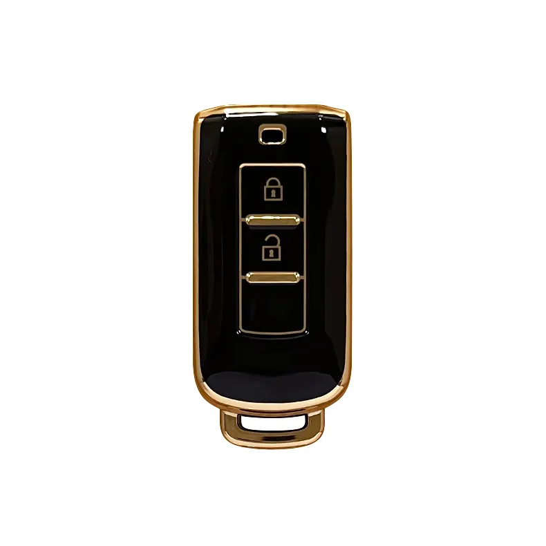 غطاء مفتاح سيارة بشعار مخصص لميتسوبيشي باجيرو أوتلاندر لانسر غلاف مفتاح كامل غطاء مفتاح بريتوكتور