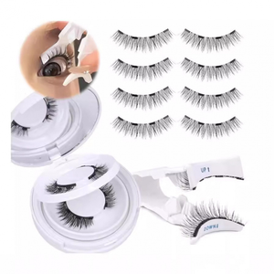 Oeil magnétique en soie 3D prix d'usine Kit de <span class=keywords><strong>cils</strong></span> magnétiques Power Grip aimants 3d <span class=keywords><strong>cils</strong></span> naturels sans colle sans eyeliner - Product Image 1