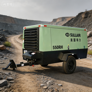 Compresseur d'air Sullair 555 CFM <span class=keywords><strong>17</strong></span> bars pour le forage de roches et les travaux de pieutage - Product Image 3