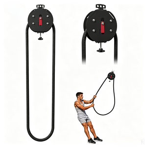 Machine d'entraînement à l'escalade sur corde DINUO, équipement de fitness avec corde de traction de 32 mm, dispositif d'entraînement fonctionnel de gym à résistance réglable - Product Image 1