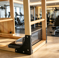 Baril d'escalade Pilates en bois de caoutchouc de haute qualité Eco-Tech, multifonctionnel et portable, pour exercices de renforcement musculaire, idéal pour la salle de sport, le studio et la maison