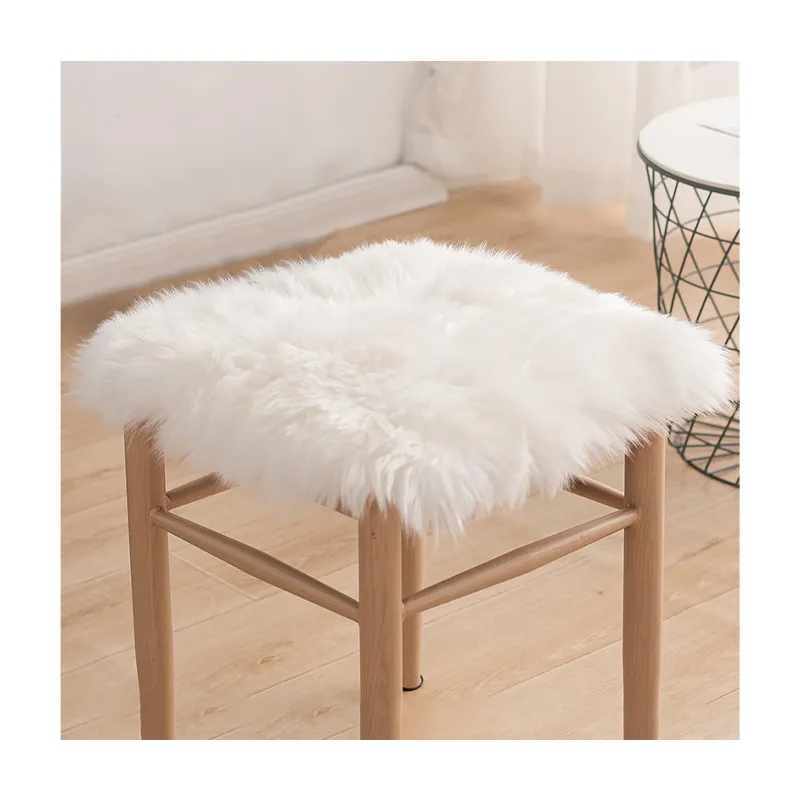 Promotion sheepskin cushion soft fur cushions sheepskin Chair pads Australian Sheepskin Seat Cushion