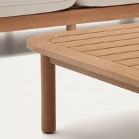 Simple teck jardin patio canapé extérieur bois loisirs meubles Design ensemble teck Villa confortable jardin canapé