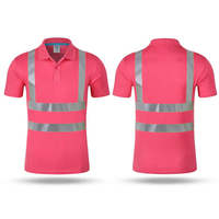 Camiseta Polo de trabajo de alta visibilidad con logotipo personalizado y rayas reflectantes, camiseta Polo de seguridad, ropa de trabajo de construcción de minería de carreteras de tráfico
