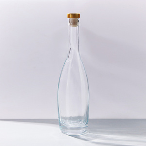 Bán buôn tùy chỉnh rỗng Rượu Vang Bordeaux rượu sâm banh chai thủy tinh rõ ràng container Tequila <span class=keywords><strong>Vodka</strong></span> tinh thần chai với nút chai - Product Image 4