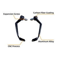 Nouveau produit Garde-mains de moto en fibre de carbone usinés par CNC, protège-leviers en alliage d'aluminium, protège-guidon anti-collision