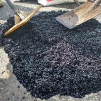Allée, autoroute, route, remplissage de bitume, réparation rapide des nids de poule mélange froid asphalte