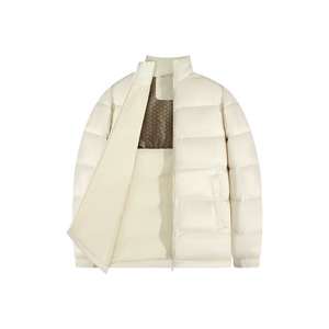 Giacca Invernale da Donna Taglie Forti con Zip, Antivento, Grigia Lucida, Nera, Imbottita, Leggera, Comprimibile, 90% Piumino d'Oca - Product Image 5