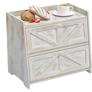 Estante de Almacenamiento de Madera Moulinex, Tamaño L, Doble Capa, Organizador de Encimera de Cocina, Color Retro, Madera Maciza, Soporte para Frutas y Aperitivos - Product Image 2