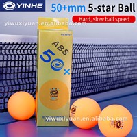 Balles de tennis de table YINHE 9995Y & 9996Y : balles de ping-pong ABS cousues de 50+ mm & 55+ mm pour le divertissement des seniors et les débutants