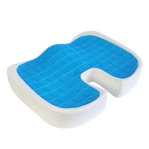 WJ-1113 <span class=keywords><strong>Coussin</strong></span> de siège en gel élastique pour voiture en gros, <span class=keywords><strong>coussin</strong></span> de siège en mousse à mémoire de forme rafraîchissant en <span class=keywords><strong>nid</strong></span> <span class=keywords><strong>d</strong></span>'<span class=keywords><strong>abeille</strong></span> en forme de U, <span class=keywords><strong>coussin</strong></span> cervical en gel - Product Image 1
