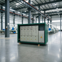Solution personnalisée, système de distribution d'énergie intérieur modulaire en métal IP67 résistant aux intempéries, 12 kV, SF6, isolation au gaz, 630 A, VCB, LBS, RMU