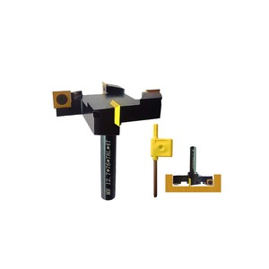 Miaorui 12,7*76 * 78L * 4T Hot Sales T-Schlitz Gold CNC-Schlitz fräser mit gerader Kante Holz-Stemm fräser - Product Image 1