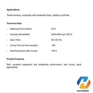 Nhanh chóng chữa Pur vải để phim nóng chảy dính - Product Image 1