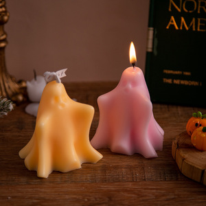 Bougie fantôme d'Halloween en cire de paraffine végétale, bougies parfumées en vrac pour la décoration - Product Image 4