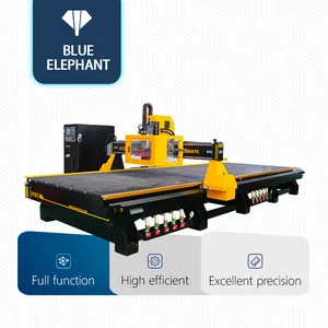 Blauwe Olifant Cnc Machine 2060 2040 Grote Werkmaat Hout Cnc Router Atc Met Automatische Gereedschapswisselfunctie