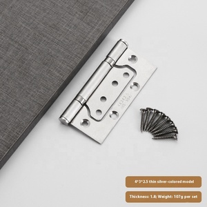 304 thép không gỉ không có khe cắm gấp bản lề 4inch 5inch cửa gỗ màu đen cho phòng ngủ phòng tắm ốc vít Loại sản phẩm - Product Image 6