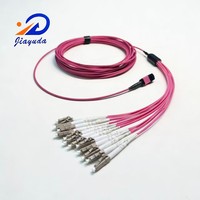 Câble de dérivation fibre optique Elite à faible perte 12 fibres MPO vers LC, cordon de brassage multimode OM4 50/125µm pour centre de données 40G 100G