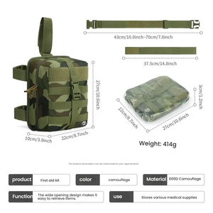 <span class=keywords><strong>Kit</strong></span> de Emergencia de Camuflaje para Campo con Bolsa para Pierna, Portátil, Multifuncional, Primeros Auxilios, Fabricación BSCI - Product Image 2