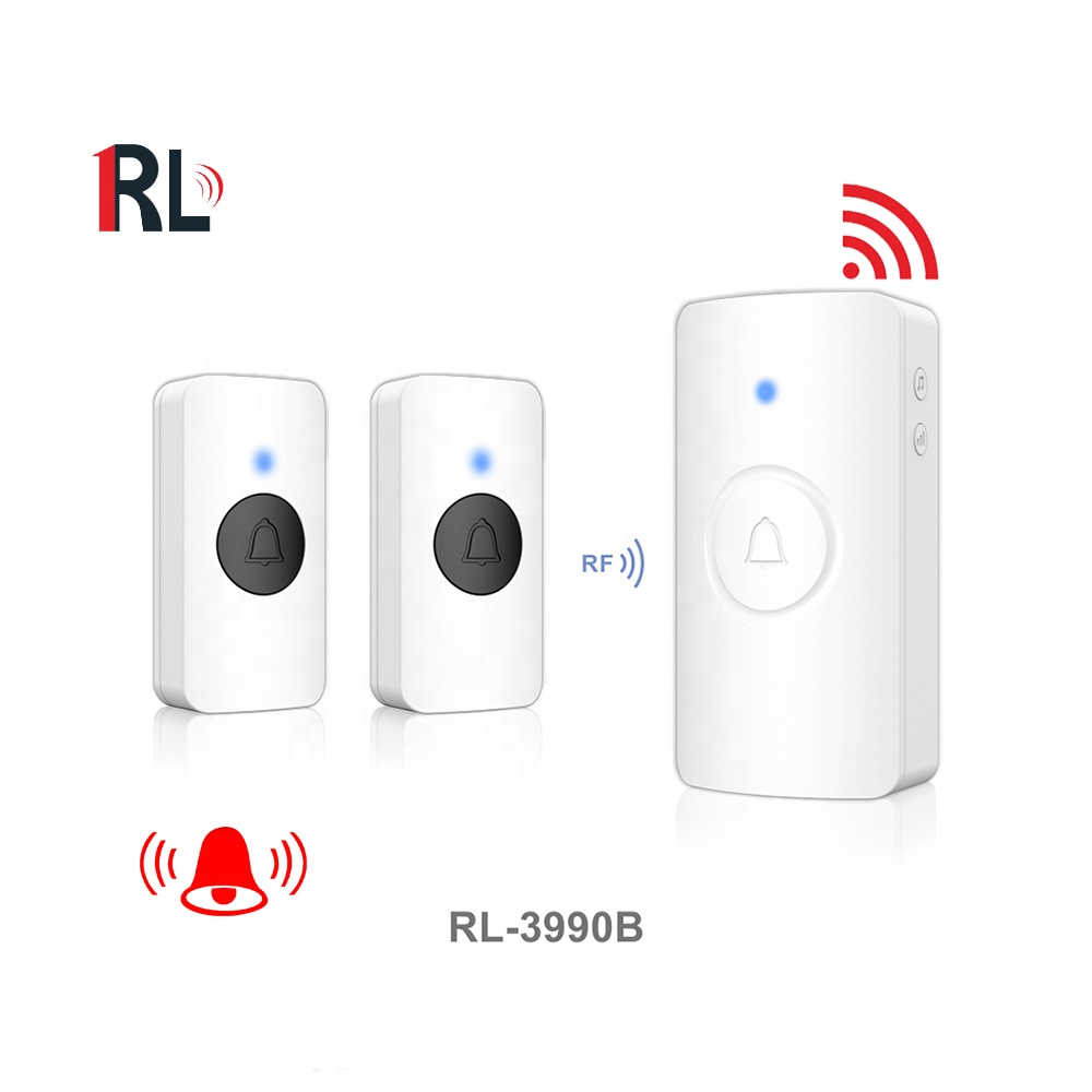 Лидер продаж, Новый беспроводной дверной звонок с Wi-Fi, беспроводной дверной звонок с кольцом переменного тока и двумя пультами дистанционного управления