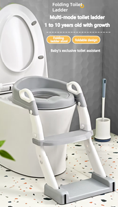 Asiento de entrenamiento para ir al baño para bebés con escalera, taburete plegable, orinal extraíble 3 en 1 <span class=keywords><strong>ELSABABY</strong></span> EB-341 - Product Image 3