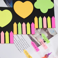 Lot de blocs-notes adhésifs en gros, couleurs fluorescentes, papeterie, bloc-notes avec étiquettes autocollantes