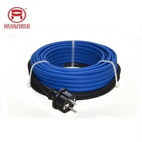 Cable de calefacción certificado CE HUANRUI PHC con termostato para calefacción de tuberías residenciales y techo y canalón anticongelante para derretir nieve
